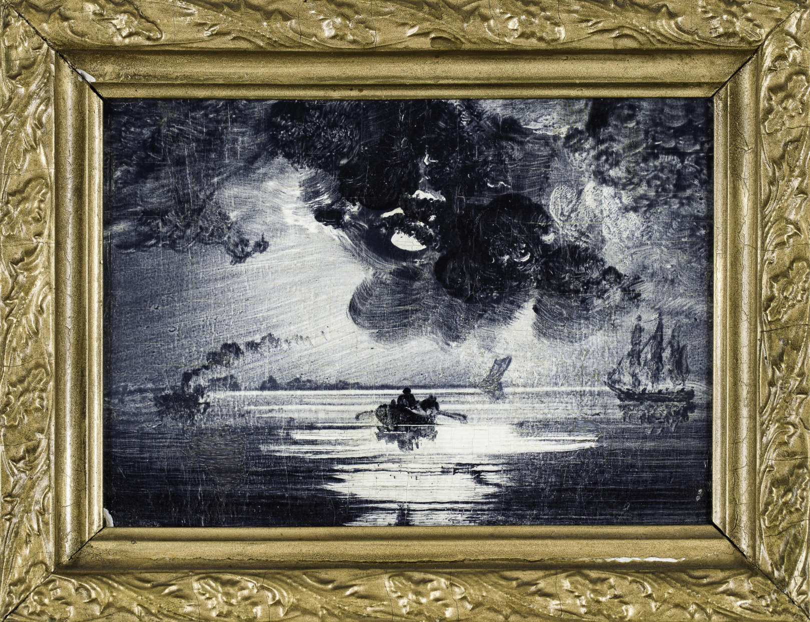Peder Balke The Gundersen Collection er en imponerende samling av kunst og norske bondeantikviteter. Store deler av samlingen er stilt ut på hotellet Vestlia Resort i fjellbygda Geilo, Norge. The Gundersen Collection har også Norges viktigste private samling med grafikk av Edvard Munch. Ikke minst flere håndkolorerte grafiske verk. Her ser vi Peder Balke, marine, olje på papir oppklebet på treplate, 12x16 cm.