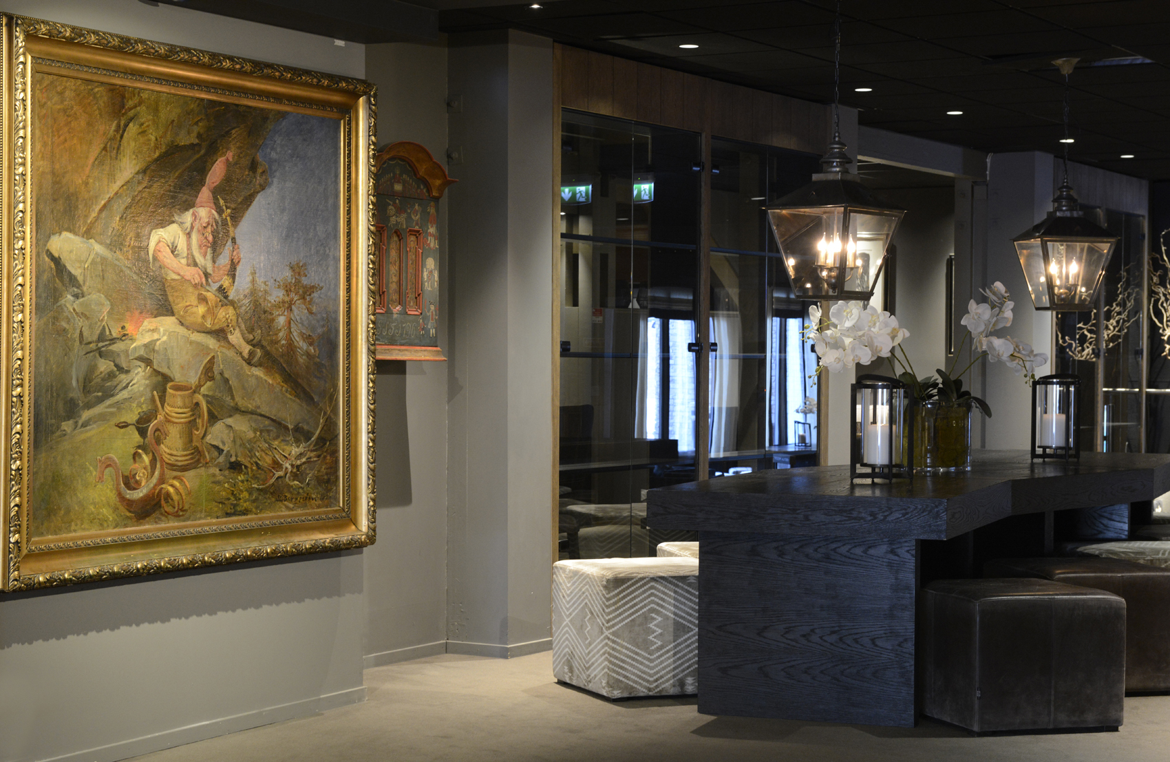Nils Bergslien, Hornsmeden. The Gundersen Collection er en imponerende samling av kunst og norske bondeantikviteter. Store deler av samlingen er stilt ut på hotellet Vestlia Resort i fjellbygda Geilo, Norge. The Gundersen Collection har også Norges viktigste private samling med Munch-grafikk. Ikke minst flere håndkolorerte grafiske verk. TGC har også verdens største samling med Peder Balke. I tillegg til en imponerende samling norsk bondekunst.